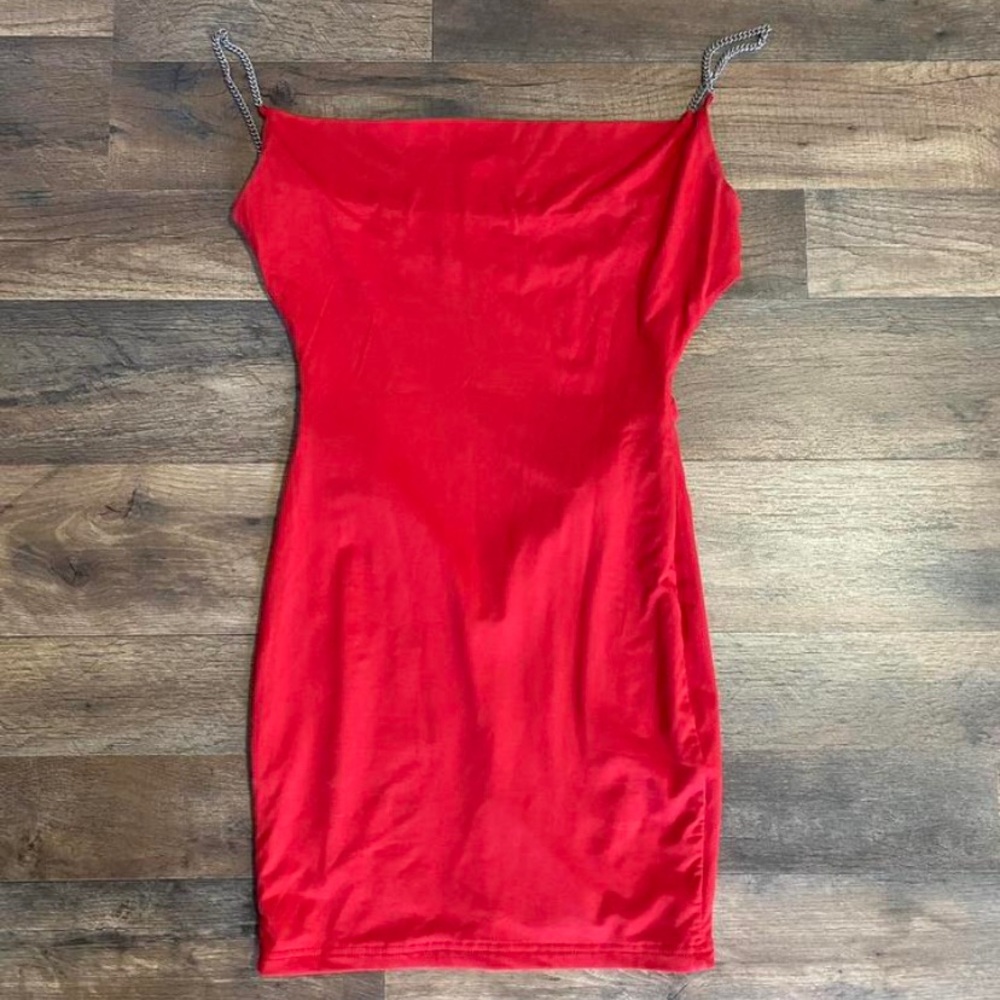 Superdown XXS brilliant red mini dress